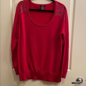 Deb Vibrant Red Knit Top